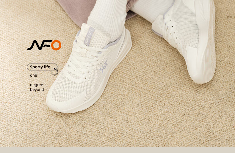 361° Women's Sports Shoes, Spring And Summer Mesh Breathable Lightweight Outdoor Casual Running Shoes for Women, 682116701F-8 7
