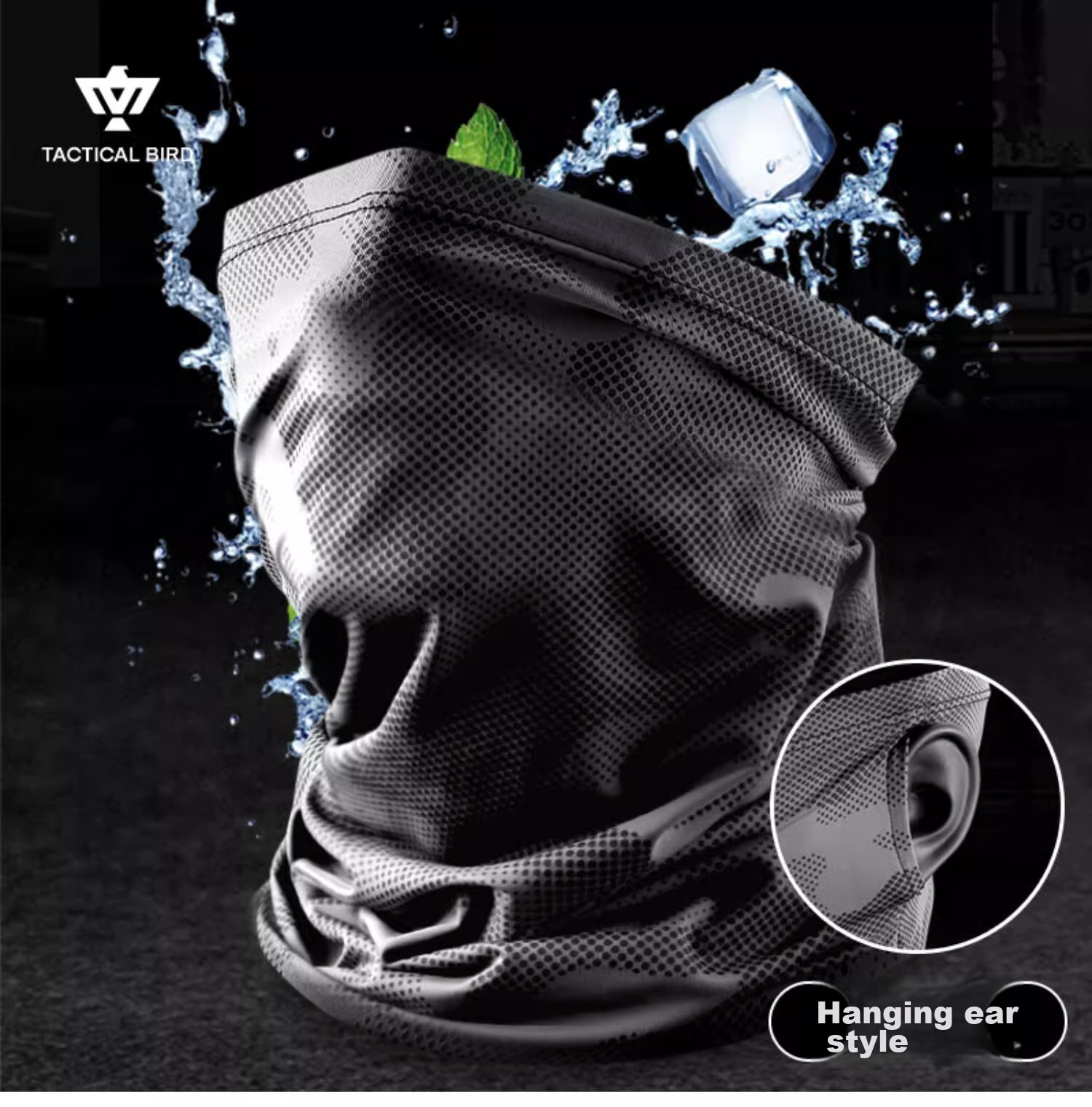 Zhanshuniao Wide-Brimmed Loose-Fitting Summer Sun Protection Face Mask, Full-Face UV Protection Ice Silk Neck Gaiter for Men, Cycling And Fishing 3