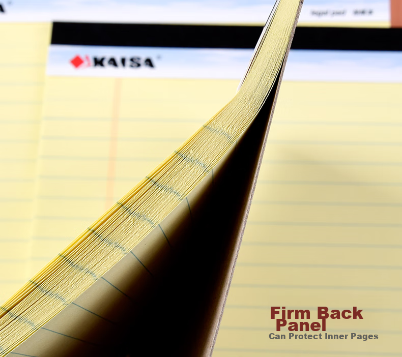 KAISA Legal Pad Notebook, American-Style Notepad, Meeting Notes Book, Office Stationery, 50 Sheets A4 Size (216*298mm), Pack of 6, KS-00554 6
