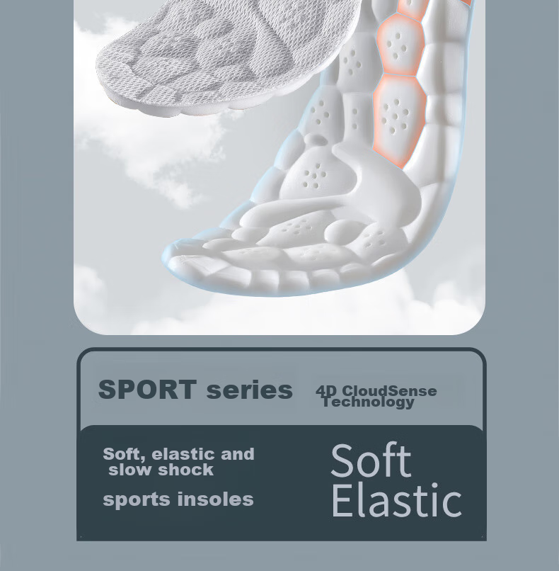 Nanjiren 2 Pairs Sports Military Training Insoles, Soft And Elastic, Comfortable for Long-Standing, Shock-Absorbing, Breathable, Sweat-Wicking, Squishy Feel, Basketball Size 41-42 2