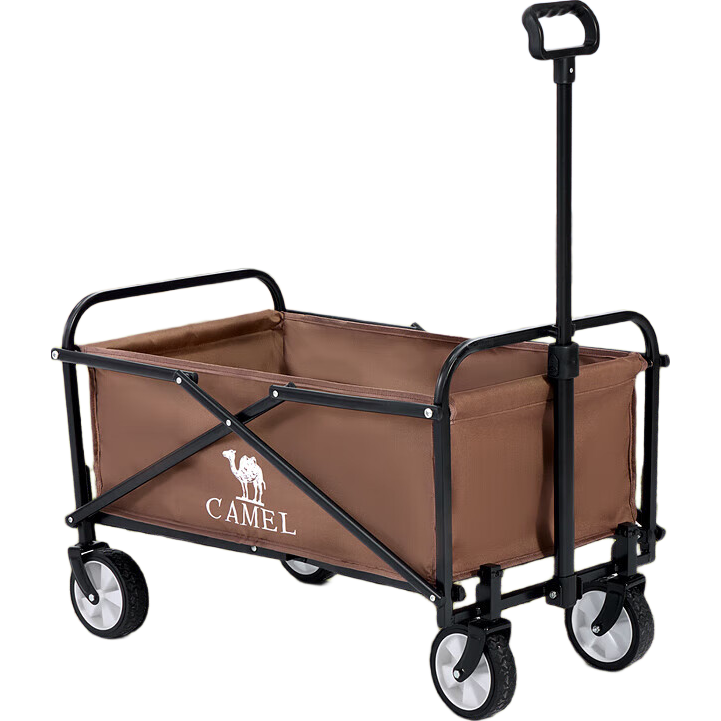 CAMEL Outdoor Folding Pull Cart for Express Delivery, Camping, Children's IV Infusion, Grocery Shopping, Kids' Ride-On, Dog Walking, Picnic And Campsite Use