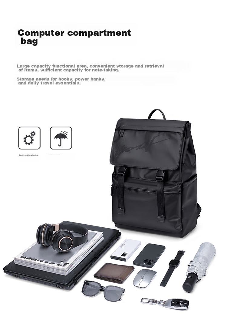 GOLF Backpack for Men And Women, Travel Laptop Bag 15.6/16 Inch, Student Bookbag with Flip Cover, Contrasting Colors, Business Trip Backpack 8