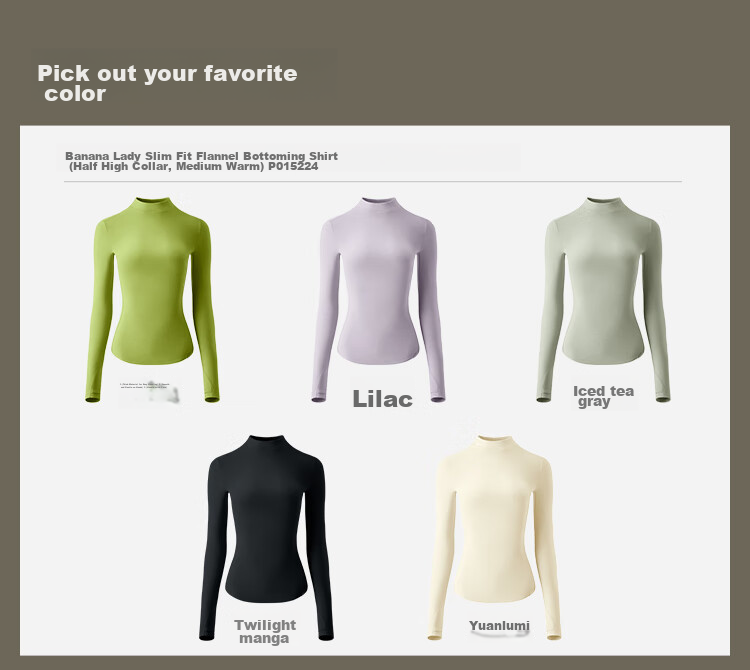 Beneunder Fleece Base Layer, Turtleneck, Autumn And Winter Warmth, Slim Fit, Elastic Inner Wear, Women's Top PM003 21