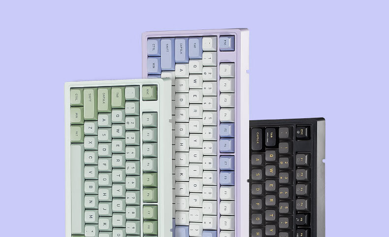 Hyeku M5 Custom Mechanical Keyboard Full Hot-Swappable Office Gaming Keyboard Gasket Structure 108 Keys PBT Keycaps White Backlight Jitu Jianshui Kaihua Bicui Switches 1