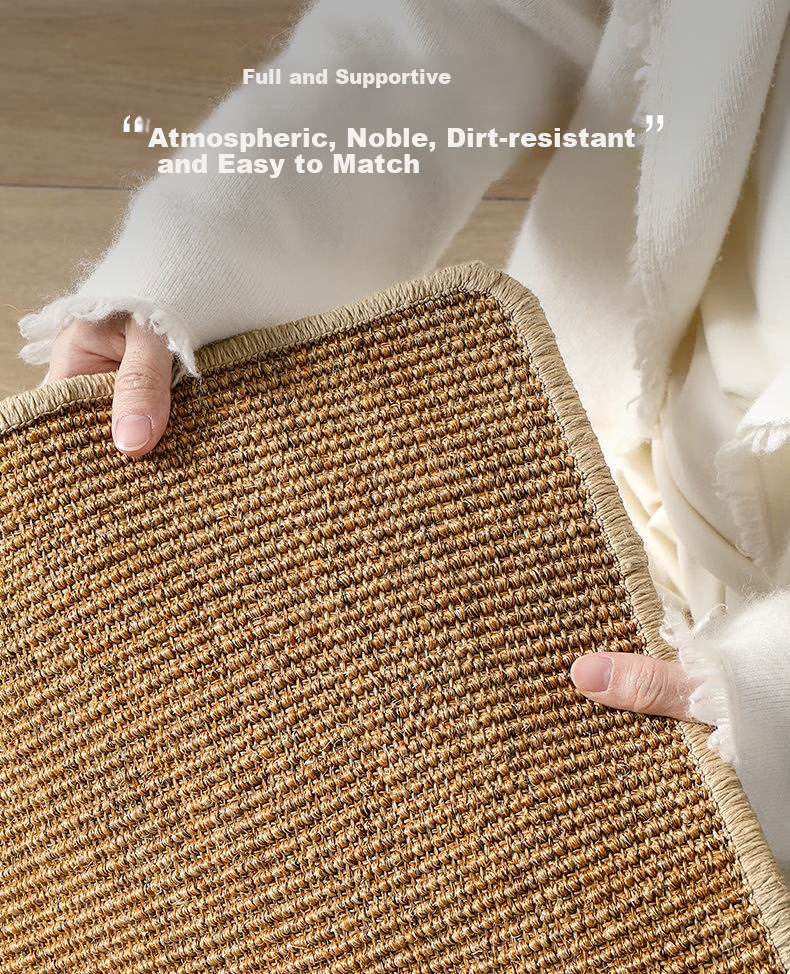 Dajiang Natural Sisal Entrance Mat, Doorway Rug, Foyer Carpet, Handwoven Entrance Mat, 60x90cm 11