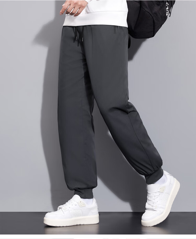 TUCANO Men's Cotton Pants Lamb Wool Fleece Thickened Graphene Warm Comfortable Casual Straight Leg Trousers Black 3XL 30