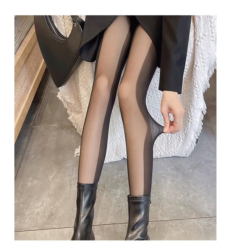 LangSha Silk Stockings for Women, Summer Ultra-Thin Black Silk Side-Spliced Sexy Hot Girl INS Style Tights Pantyhose 3