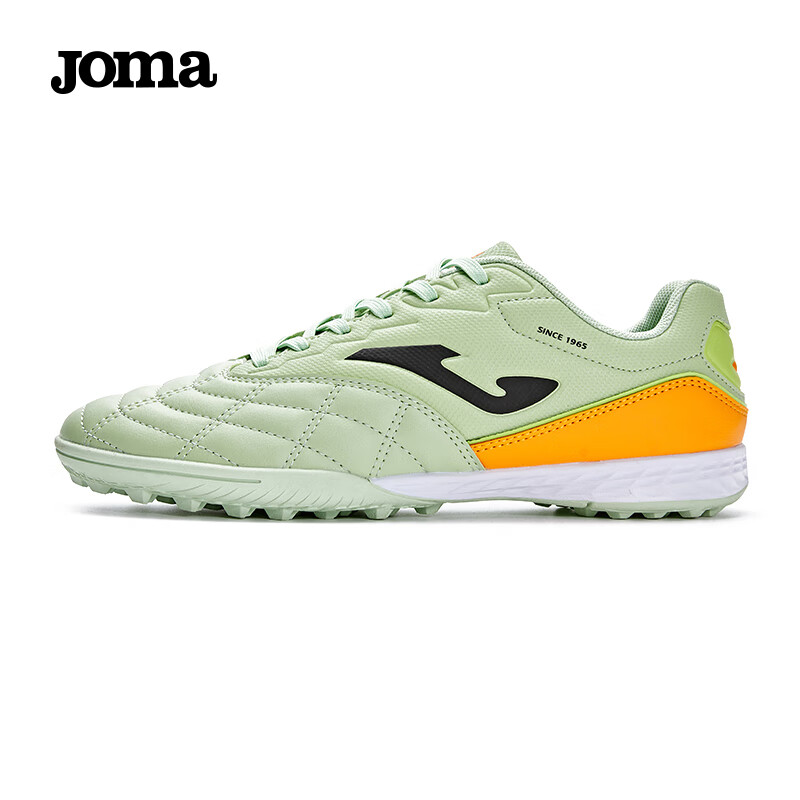 JOMA Soccer Cleats with Molded Studs for Men, Women, Adults And Youth, TF Non-Slip Wear-Resistant Professional Competition Football Training Shoes, Light Green, Size 42