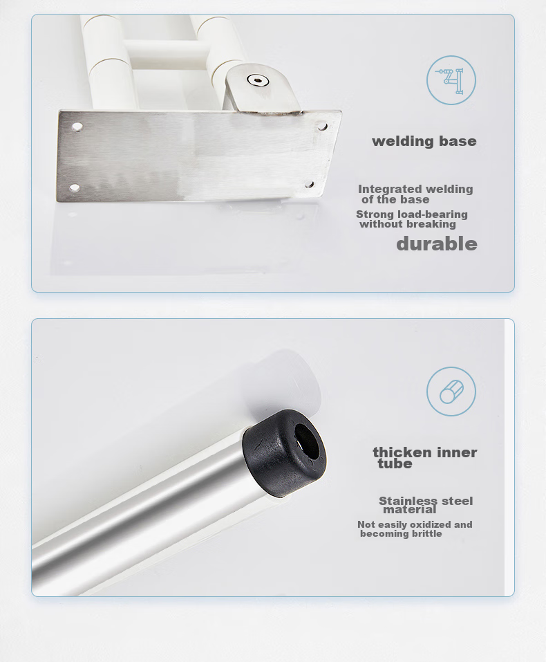 Interhasa! Toilet Handrail, Barrier-Free Bathroom Support, Elderly Anti-Fall Toilet Safety Lifting Aid G9005 10