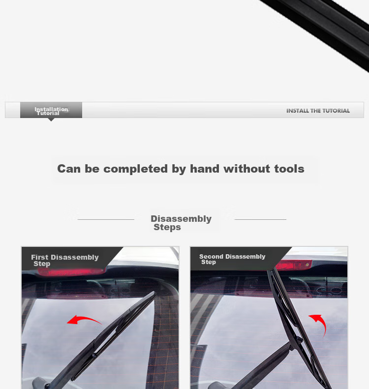 Meisim Rear Wiper Blade for Volkswagen Golf 6/7/GTI/Jetta/Yedi, Single Piece 6