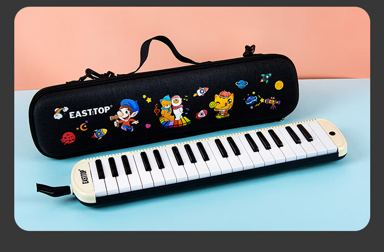 EAST TOP 37-Key Melodica T37, Beginner's Classroom Performance Instrument for Children, Musical Enlightenment Tool, White 16