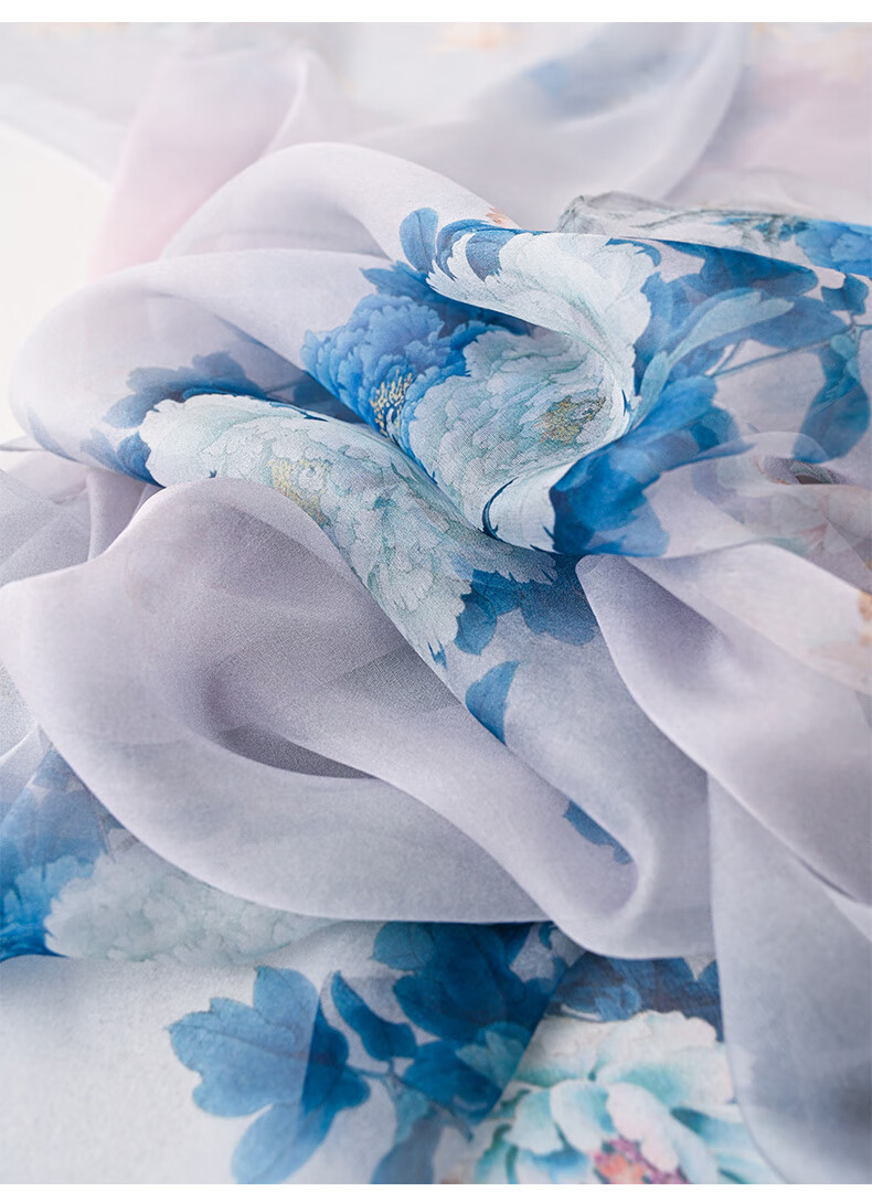 Hangsilu Silk Scarf for Women, Mulberry Silk Lightweight Chiffon Shawl, High-End Birthday Gift, Mid-Autumn Festival Present for Girls, Mothers And Elders 19