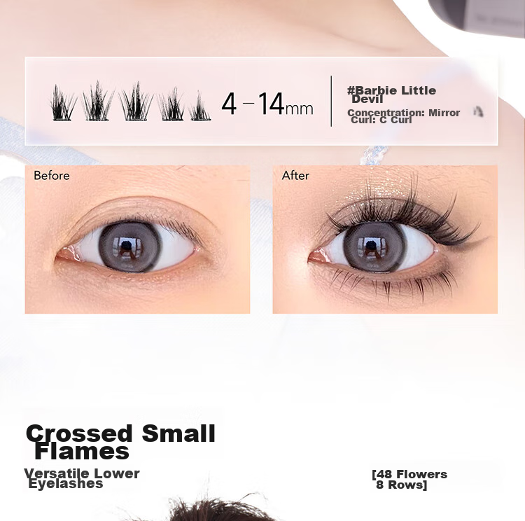 Everbab Adhesive-Free False Eyelashes, Flower-Shaped Lazy Sunflower Natural-Looking Comfortable Non-Removable Lashes, Gift for Girlfriend 10