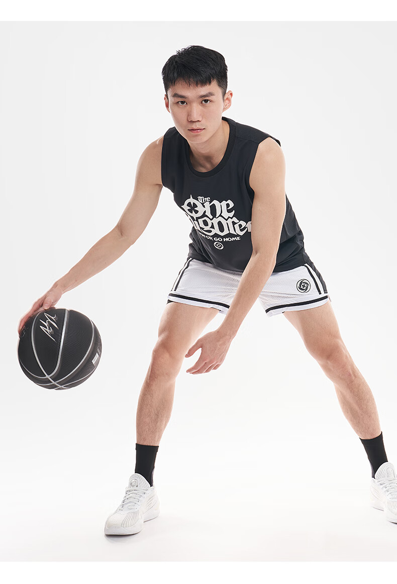 RIGORER Men's Shorts, 2024 Spring Style, Basketball Running Training Shorts, Casual Breathable Sports Pants, Pure White 17