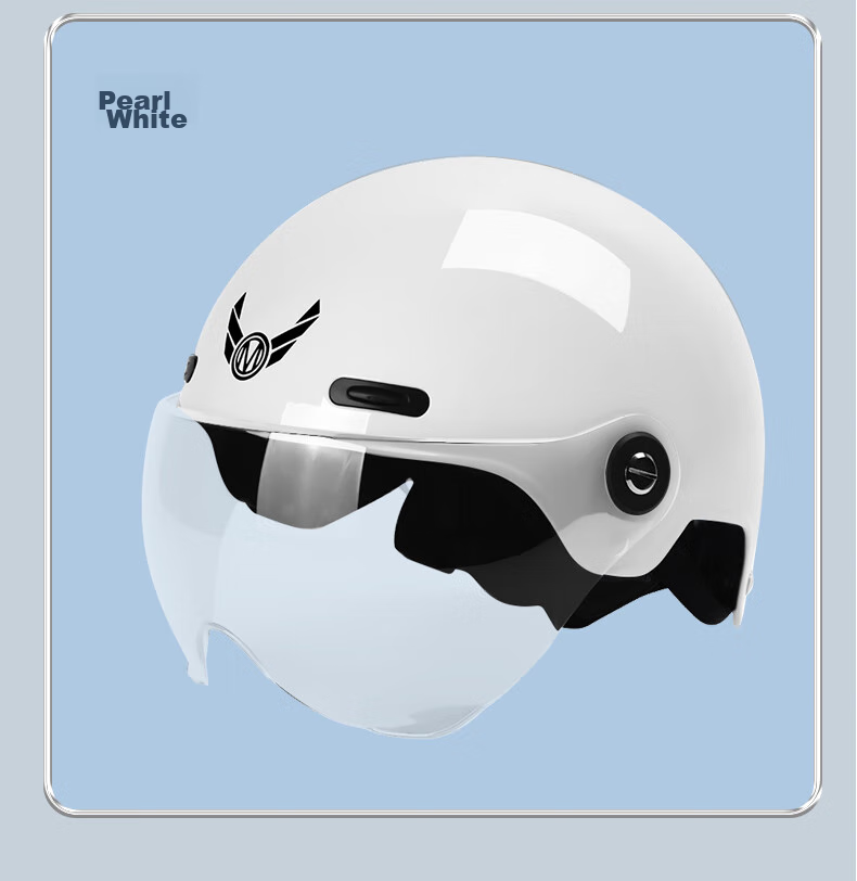 MYARMOR Helmet, Electric Vehicle New National Standard 3C Certified Motorcycle Summer Half Helmet, Lightweight Breathable Safety Helmet for Men And Women, Electric Scooter Helmet, One Size Fits All (Head Circumference Size 54-61cm), Modern Gray 17
