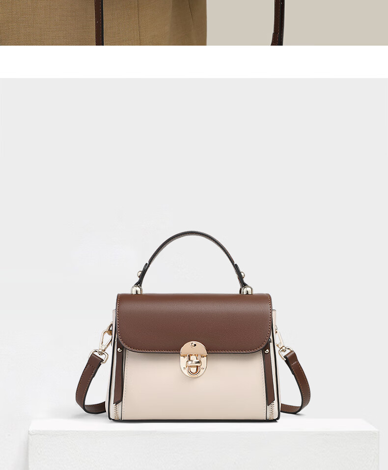 Aiqinghai Leather Handbag, Women's Crossbody Bag, Shoulder Bag, Large Capacity, Practical Birthday And Mother's Day Gift for Mom 4