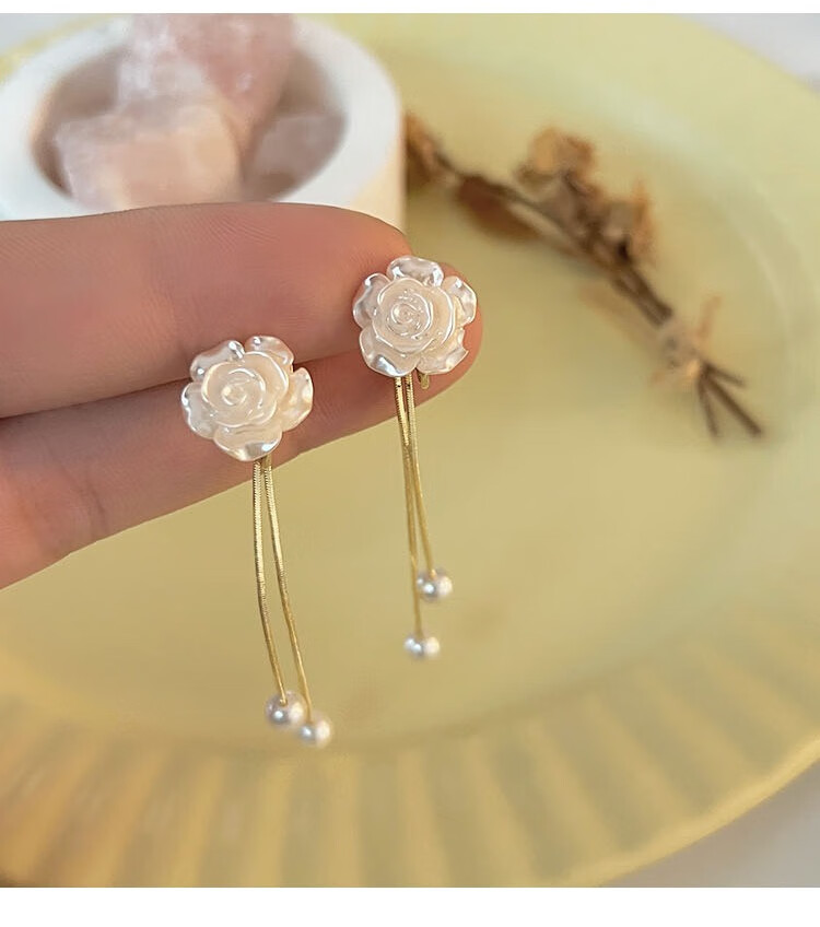 Dijing S925 Silver Full Body Earrings for Women, No Piercing Required, Practical High-End Elegant Bone Earrings Set, No Hole Ear Rings, No Need to Get Ear Piercings 9