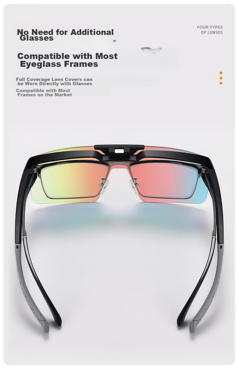 WestBiking Cycling Glasses with Smart Color-Changing Lenses for Nearsightedness, Day And Night Use, Flip-Up Design, Windproof Outdoor Goggles for Men And Wome 5