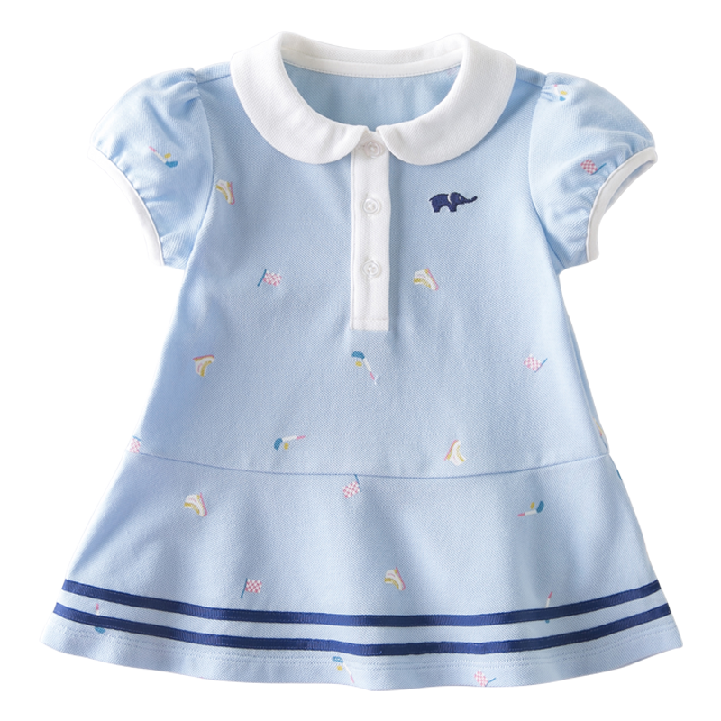 DAVE & BELLA [Soda Cotton] Girls' Summer Dress, Baby Princess Dress, Preppy Style Children's Skirt