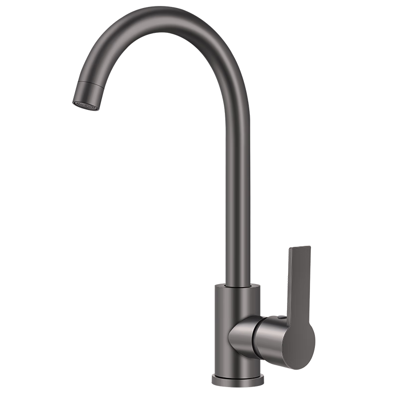 CVBAB Kitchen Faucet, Hot And Cold Water Tap, Gunmetal Gray Sink Faucet, Dual Temperature Vegetable Washing Basin Faucet CV1905H