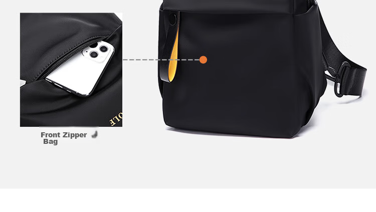 GOLF Chest Bag for Men, Trendy Crossbody Bag, Casual Shoulder Bag for IPad And Phone, Cycling Sports Travel Small Backpack 9
