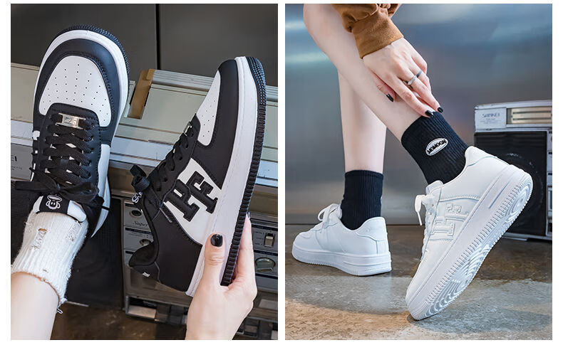 Paul Frank Casual Shoes, Women's White Sneakers, Versatile Couple Style, Men's Campus Fashion Sports Skateboard Shoes, 254U White Women's Size 37 20