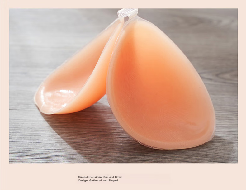 LangSha Silicone Breast Pads for Women, Invisible Bra, Push-Up And Lift, Wedding Dress Nipple Covers, Non-Slip Bikini C Cups 15