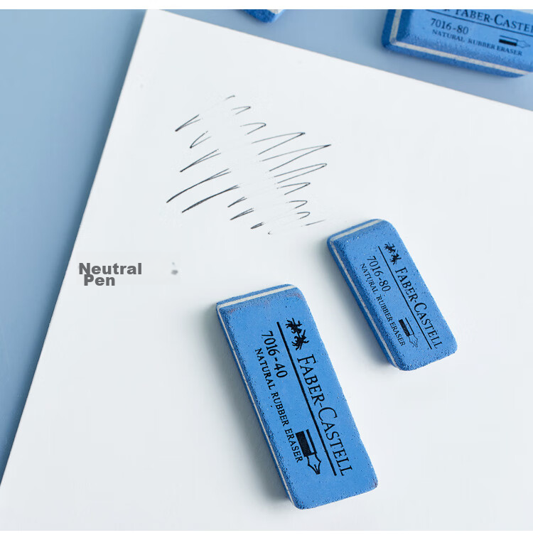 Faber-Castell Matte Eraser, Sand Eraser, Multi-Purpose Eraser, 7016-40 Large Size, Pack of 5 10