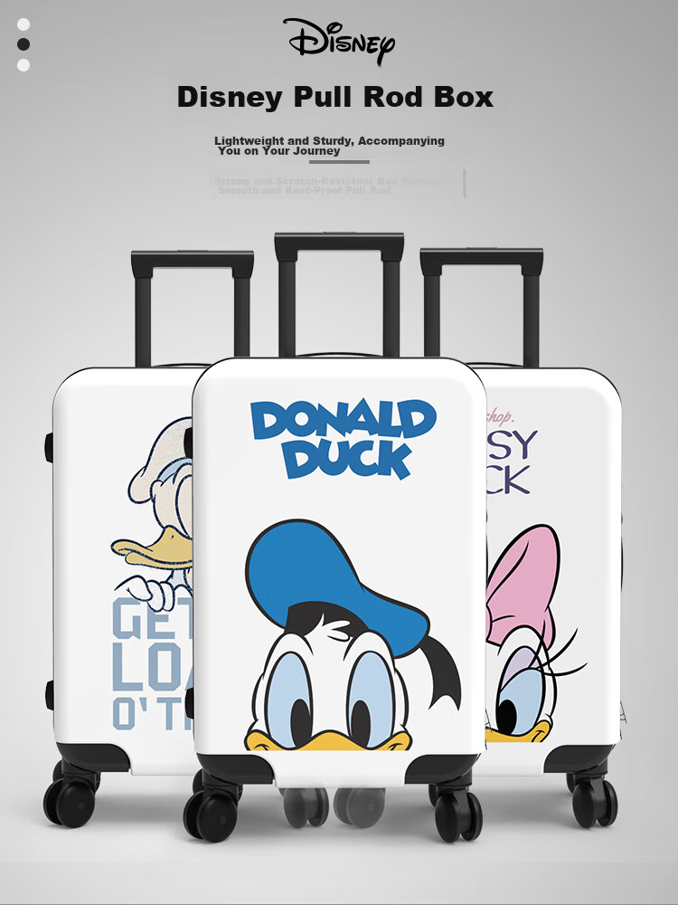 Mesuca Disney Luggage, Women's 20-Inch Suitcase, Travel Case, Cute Children's Luggage, Password Lock Suitcase, Carry-On Case 3