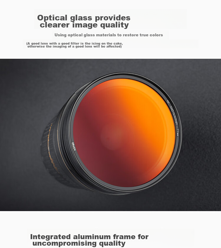 NiSi Gradient Filter GND16 (1.2), 62mm Filter, 4-Stop Circular Soft Gradient Filter, DSLR And Mirrorless Camera Protective Filter, Suitable for Canon, Nikon, Sony, And Fuji Cameras 4