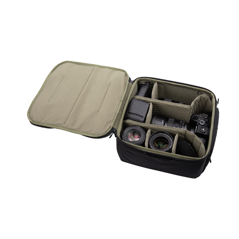 PGYTECH Camera Inner Case, DSLR Lens Inner Case Storage Bag, Shoulder Photography Bag, Camera Bag, DIY Partition Shockproof Handheld Anti-Splash Portable Storage, M Size
