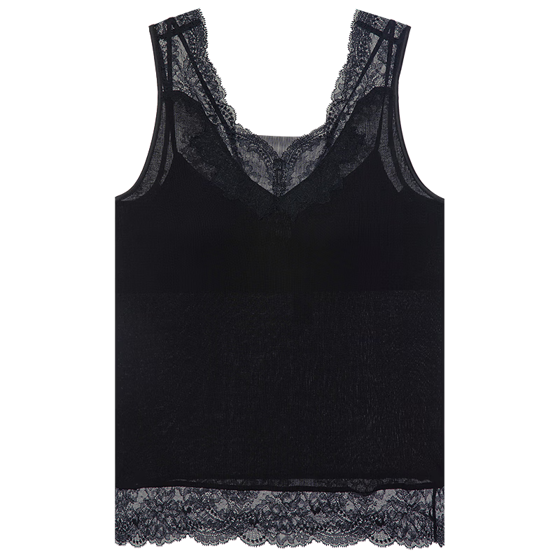 Aimer Women's Summer Lace V-Neck Bra Cup Tank Top AM714142 160