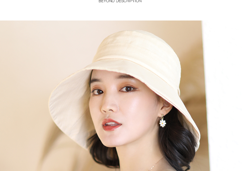 677888 Summer Sun Hat for Women Korean Style Large Brim Sun Protection Hat 14
