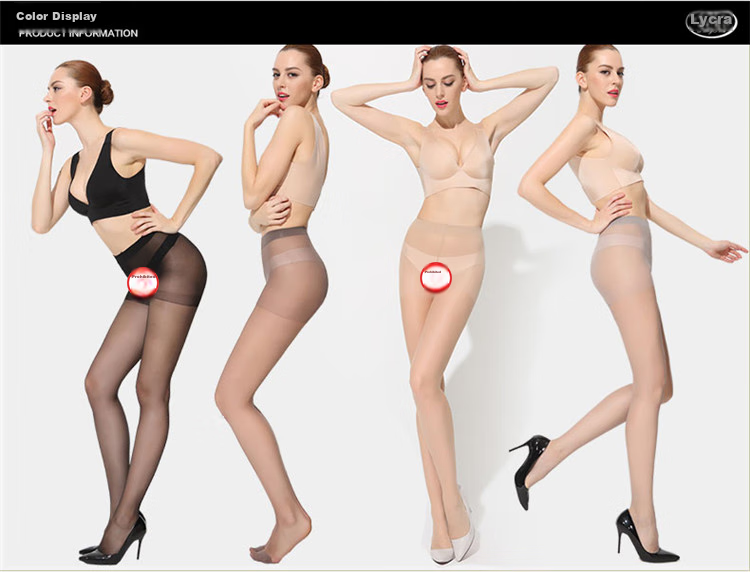 LangSha Silk Stockings for Women, Sexy Sheer Ultra-Thin Pantyhose, One Size Fits All, Skin Color, 2 Pairs 4