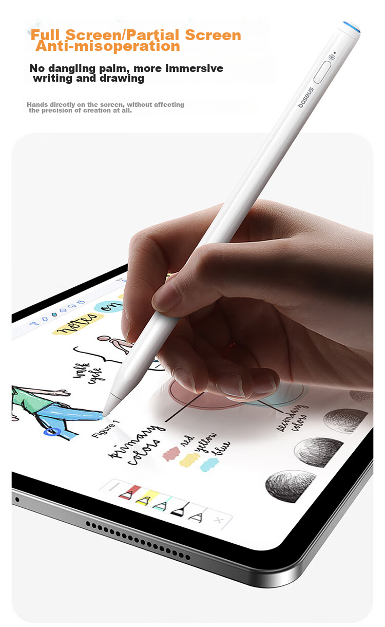 BASEUS Capacitive Stylus for IPad, Compatible with Apple Pencil Gen 2, Suitable for 2026 Pro/Air8/Mini/iPad11 Tablets, Touchscreen Writing Pe 15