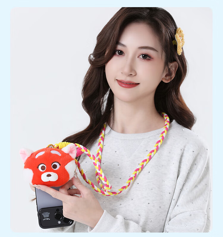 Disney Judy Phone Lanyard, Mini Cartoon Plush Earphone Strap, Crossbody Phone Bag 6