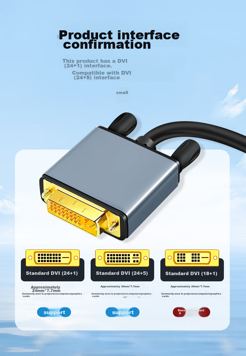 Beishanque DVI to DP Converter Cable, DVI to DisplayPort Female Adapter Cable, Computer DP Monitor Adapter, BSQ-409 4