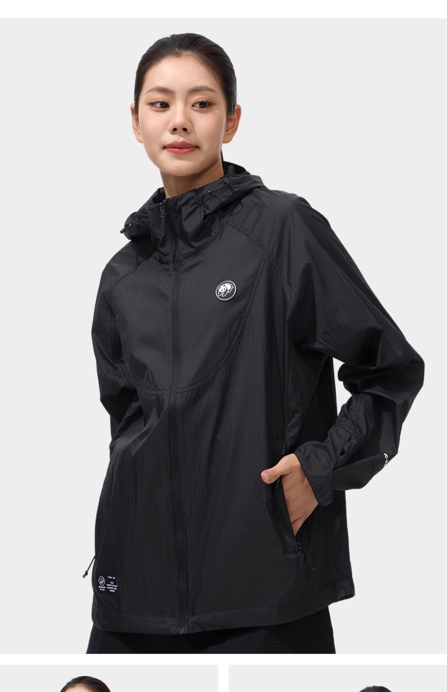 CAMEL Sun Protection Clothing, Cool And Breathable, UPF100+ UV Protection, Sunscreen Garment [Panda Co-Branded Edition] 8022 3XL 32
