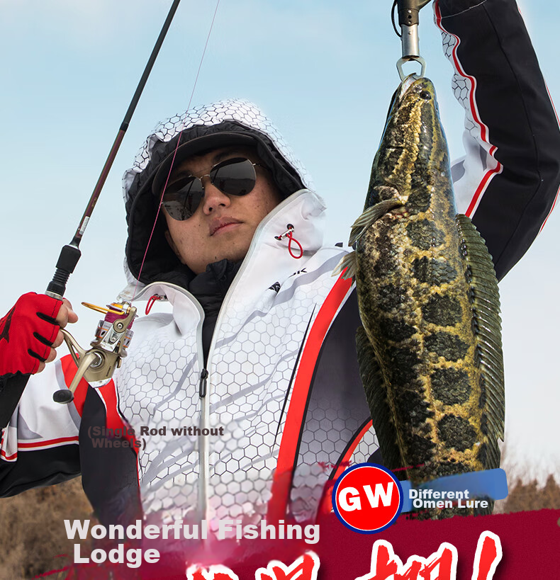 GW Fishing Rod, Biezhaoluya Rod, 2.4 Meters Straight Handle, M Action, for Black Lure Fishing, Suitable for Both Freshwater And Saltwater Fishing 12