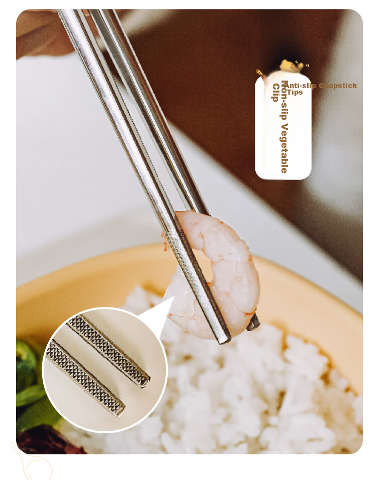 Shuke Orange Cat Tableware Box for Elementary School Students, Portable Stainless Steel Chopsticks And Spoon Set for Children, Suitable for Individual Use 5