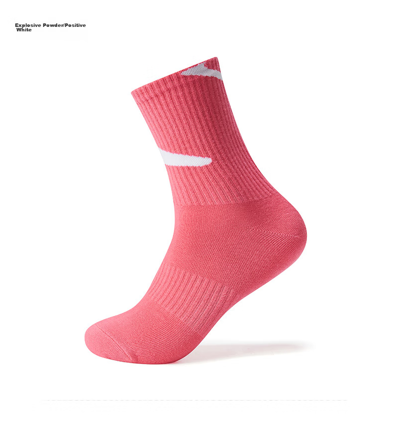 ERKE Men's Athletic Socks, Outdoor Casual Men's Flat Long Socks, Straight-Leg Men's Socks 4