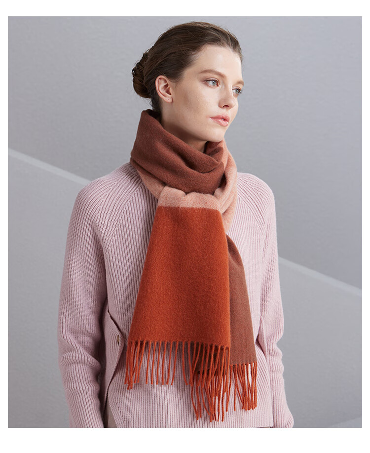 Hengyuanxiang 100% Cashmere Scarf, Women's Shawl, Warm Neck Warmer, Birthday Gift for Mom, Present for Elders 27