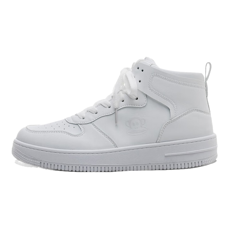 Paul frank Casual High-Top Sneakers for Women And Men, Couples' Soft-Soled Versatile Campus Sports White Shoes 222U White Men's Size 41