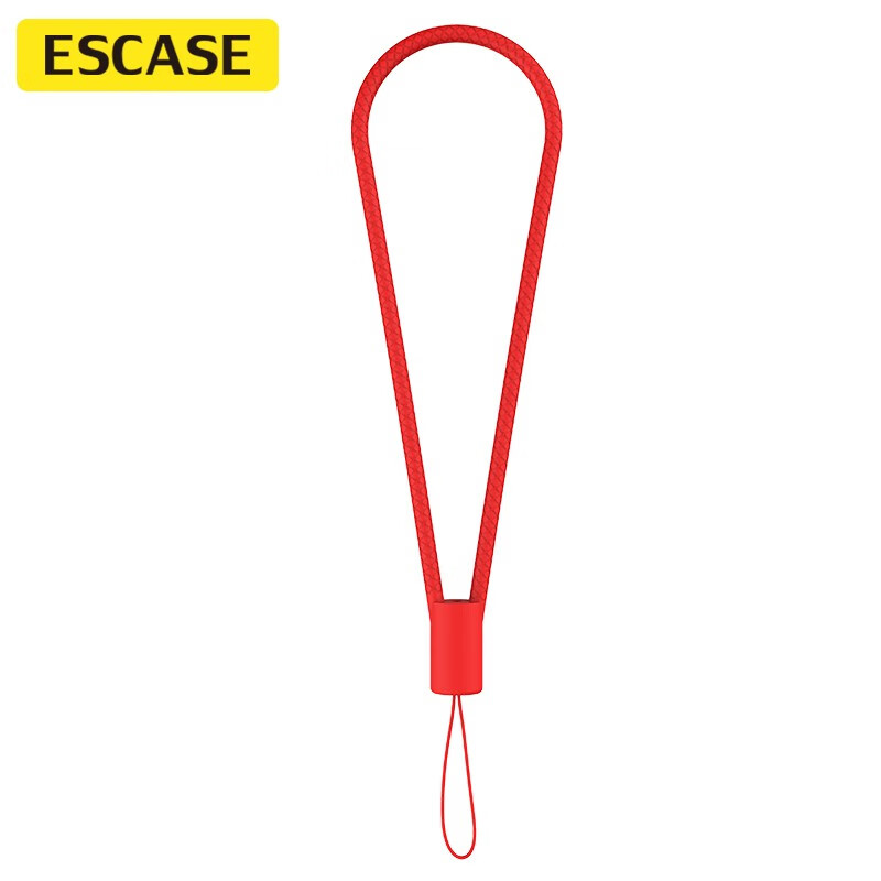 ESCASE Phone Lanyard Camera Silicone Wrist Strap Wallet USB Drive Key ID Pendant for Apple IPhone 16 Huawei Mate 70 Pro OnePlus 13 Phone ES-XS4 New Year Red