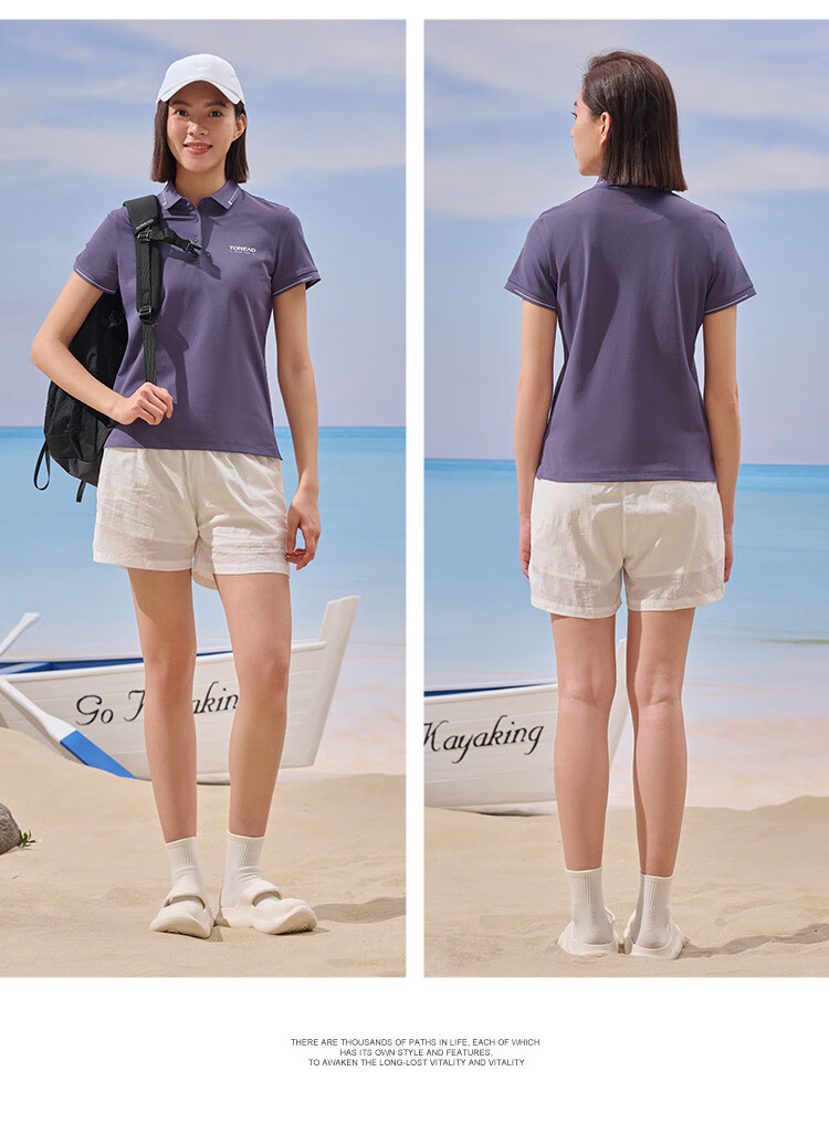 TOREAD POLO Shirt, Spring And Summer Women's Short-Sleeve T-Shirt, Outdoor Collared Functional Quick-Dry Breathable Top TAJJBM82823 31