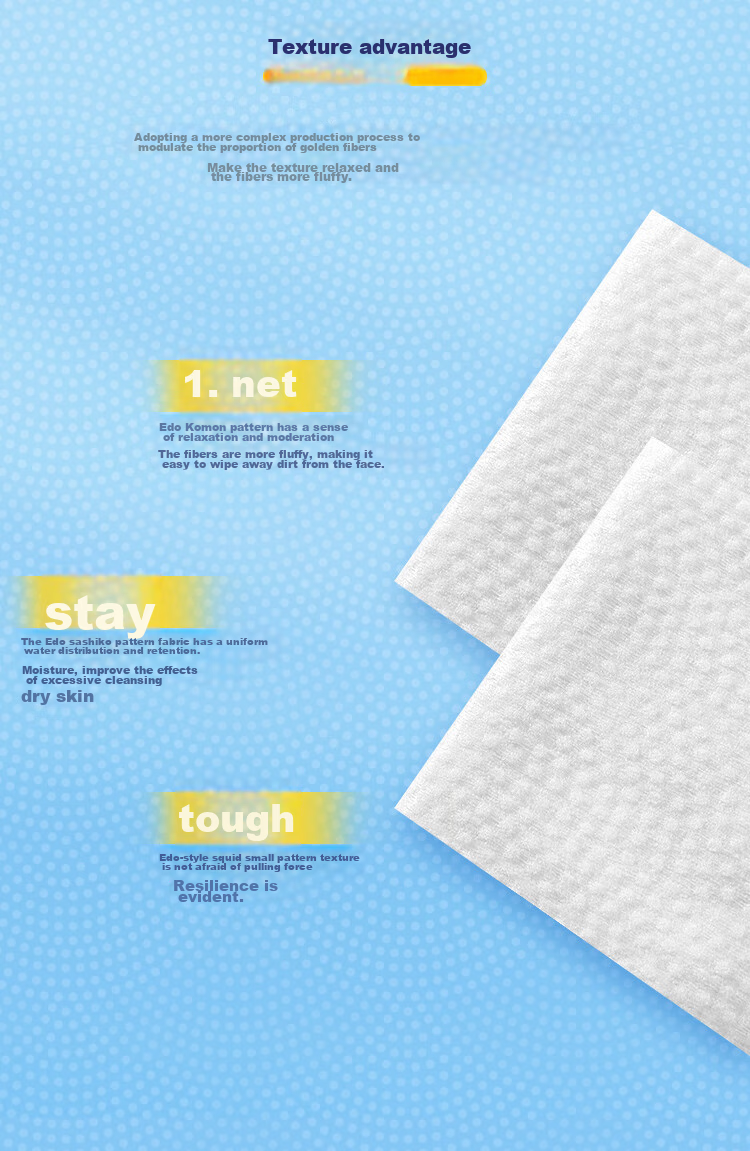 ITO Thickened Roll Disposable Face Towels Makeup Cotton Pads 250g*3 Rolls Wet And Dry Use Gift for Wome 6
