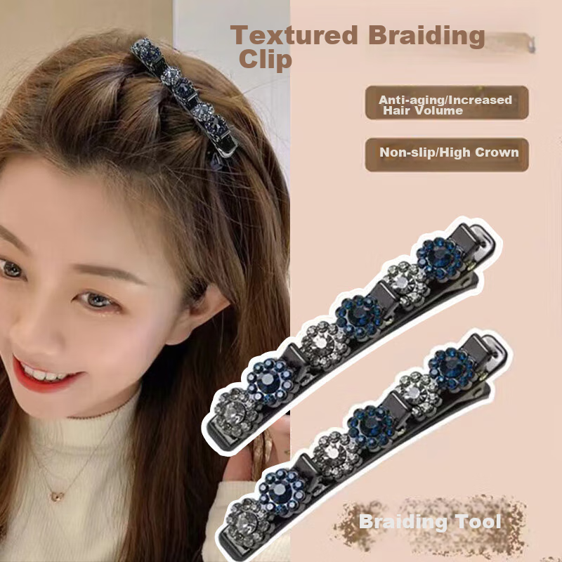 CHIMERA 2 Pieces Forehead Bangs Hair Clip, Korean-Style Internet Celebrity Side Hair Clip, Duck-Bill Clip, Hairpin for Women, Mid-Autumn Festival Gift