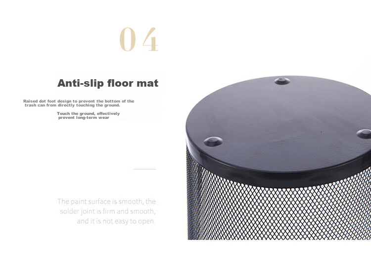 Haisidike Commercial Trash Can, Random Color (1 Piece), Simple And Stylish Paper Basket, Hollow Garbage Bin, Kitchen Bathroom Plastic Trash Can, HKL-6 10