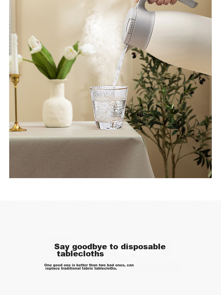 Mihua Tablecloth, Waterproof, Oil-Proof, Heat-Resistant, High-Temperature PVC Placemat for Dining Table, TV Cabinet, Coffee Table, Desk Pad, 1.4*1.6 7
