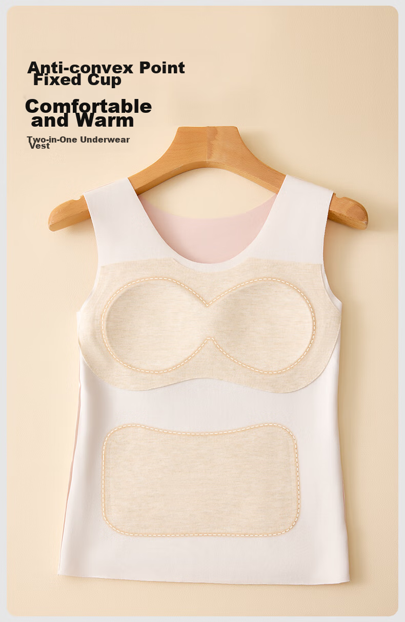 YUZHAOLIN 2-Pack Girls' Underwear, Warm Teenage Camisole, Seamless Bra for Middle And High School Students, Elementary School Children, And Older Teens 8